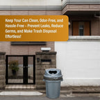 95-96 Gallon Extra-Large Black Garbage Can Liners, Heavy-Duty Trash Bags - Image 4