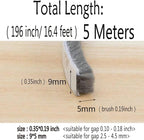 Weather Stripping Brush for Sliding Windows/Doors Frame Side, Pile Self - Image 2