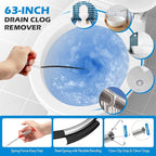 10 PCS Drain Snake Hair Drain Clog Remover Tool Set, Snake Drain Hair Removal - Image 3