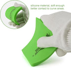 NEWISHTOOL Soft Silicone Squeegee, Small V-Blade Scraper - Image 4