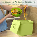 LALASTAR 1.8 Gallon Hanging Trash Can, Compost Bin Indoor Kitchen Sealed - Image 3