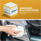 Angel-in-Armor White Terry Cloth Rags – 50lb Bulk Box of 100% Cotton Cleaning - Image 6
