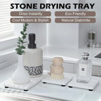 3PCS Stone Drying Tray, Stones Soap Trays, Water Absorbing Stone Tray - Image 5