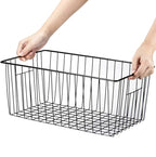 16" L x 12" W Wider Freezer Storage Organizer Baskets Container, Deep Metal - Image 5