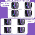 Steam Cleaner Handheld: 1200W Fast 10-Sec Heat-Up-750mL Tank-No Cooling-Refill - Image 3