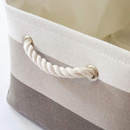Storage Basket Fabric Sturdy Canvas Storage Bins Organizer - Image 4