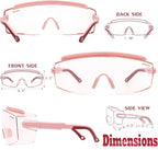 UKNOW Safety Goggles Over Glasses, Safety Glasses Anti Fog Wraparound Eye - Image 6