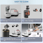 Mattress Vacuum Cleaner, Handheld UV Bed Vacuum Cleaner 16KPa & 12800 - Image 7