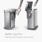 simplehuman Code H 200 Count, Dispenser Pack Custom Fit Liners, Drawstring - Image 3