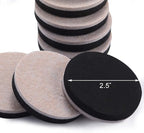 24 PCS 2.5" Felt Furniture Movers Sliders - Image 2