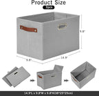 Large 3-Pack Foldable Fabric Storage Bins - Image 2