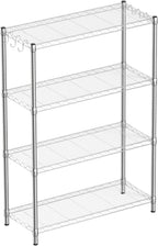 4-Shelf Adjustable Metal Shelf Wire Shelving Unit Storage Rack Display Shelf by GuanRiver