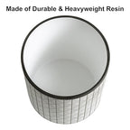 Allure Home Creation Shelby Resin Grey Multicolored Wastebasket Trash Can - Image 5