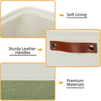 DULLEMELO Storage Basket, Linen Closet Organizers and Storage Baskets - Image 3