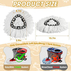 6 Pack Spin Mop Replacement Heads, Microfiber Spin Mop Refills - Image 2