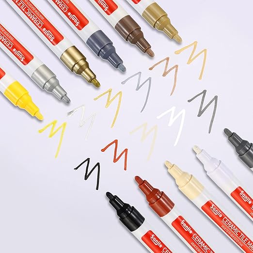 PATIKIL Grout Pen, 4 Pack Black Tile Marker Waterproof Grout Sealer Pen Tile - Image 6