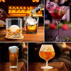 HONYAO Whiskey Cocktail Ice Mold, Easy Fill and Release Silicone Round Ice Ball - Image 9