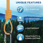 TECEUM Cotton Rope 3/16” – 100 FT – Strong All-Purpose Braided Rope – Natural - Image 4