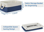 Temary Small Storage Baskets for Shelves, Fabric Storage Bins - Image 7