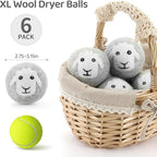 Wool Dryer Balls 6 Pack, Natural Fabric Softener, Dryer Balls Laundry Reusable - Image 6