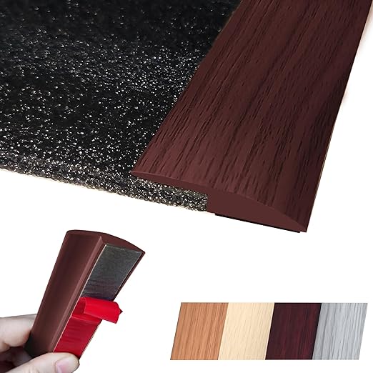 Floor Transition Strip Self Adhesive Carpet Wood Tile Vinyl Flooring Laminate by MaxirocHomeEnhancements