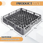 Commercial Dishwasher Tray Rack Polypropylene Full Size Flatware Rack - Image 2