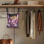 Purple Flower Hummingbird Clothespin Bag - Image 5