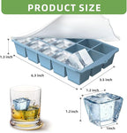 Silicone Ice Cube Tray, 3 Pack Easy-Release Stackable Ice Trays - Image 4