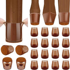 BALEINE 16 Pack Silicone Chair Leg Floor Protectors, Stool Leg Protectors Cap by BALEINE