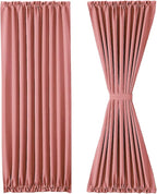 DWCN French Door Curtains – Rod Pocket Thermal Blackout Curtain - Image 7