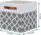 Temary 11x11x11 Cube Storage Bins Cube Organizer Bins 4 Pack Canvas Storage Bin - Image 2