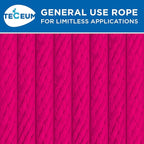 TECEUM Cotton Rope 3/16” – 100 FT – Strong All-Purpose Braided Rope – Natural - Image 9