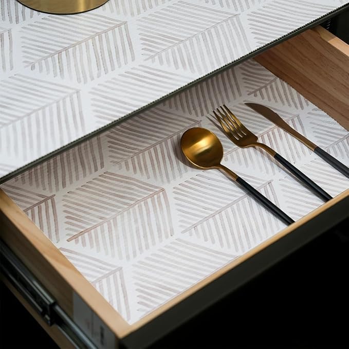 Shelf Liners for Kitchen Cabinets, Non-Adhesive and Strong Non-Slip Waterproof by Amiitay