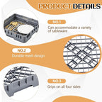 Commercial Dishwasher Tray Rack Polypropylene Full Size Flatware Rack - Image 3