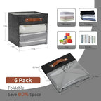 HNZIGE Fabric Cube Storage Bins 11 x 11, Collapsible Storage Cubes Bins - Image 2