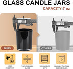 Thick Candle Jars for Making Candles 12 Pcs, 7 OZ Empty Jars - Image 3