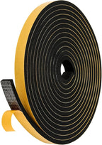 Black Weather Stripping Door Seal Strip, Strong Adhesive, Lightproof, Soundproof by Amzjjle