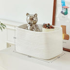 Small Cotton Rope Basket – Storage Bin - Image 8