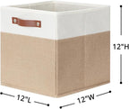 HNZIGE Fabric Storage Cubes, Cube Storage Bins 12 x 12, Decorative Storage - Image 4