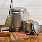 31 Gallon Metal Trash Can with Lid, Durable Silver Garbage Can-Easy to Clean - Image 7