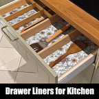 Floral Drawer Shelf Liners, 16IN x 10FT Non Adhesive and Strong Non-Slip - Image 3