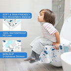 50 PCS Disposable Toilet Seat Covers, Extra Large Portable Potty Seat Covers - Image 2