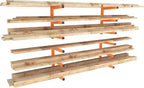 UNITEDPOWER Wall Mount Wood Organizer, Lumber Storage Rack, Heavy Duty Metal - Image 8