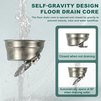 uxcell Rectangular Shower Drain, Brushed 304 Stainless Steel Odor-Proof Floor - Image 5