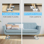 New Upgraded Furniture Sliders for Hard Floors & Carpets, 2-in-1 Furniture - Image 2