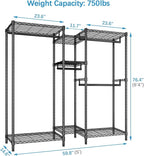 VIPEK Classic V6 Medium Wire Garment Rack Heavy Duty Clothes Rack - Image 4