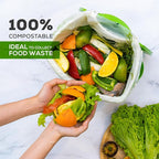 ANECO 100% Compostable Waste Bags 2.6 Gallon Extra Strong Kitchen Small Compost - Image 2