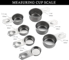 Stainless Steel Measuring Cups Set of 7 Stackable Heavy Duty Measuring Cups - Image 3