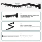 Clothes Drying Rack Wall Mounted, Drying Rack Clothing, Laundry Drying Rack - Image 3