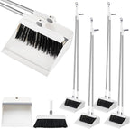 Suclain 4 Set 8 Pcs Broom and Dustpan Set 47 Inch Long Handle Brooms by Suclain
